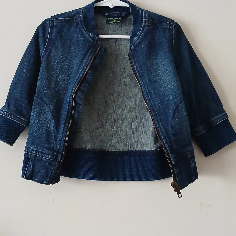Genuine Kids‎ from OshKosh 18M zip up Jeans jacket